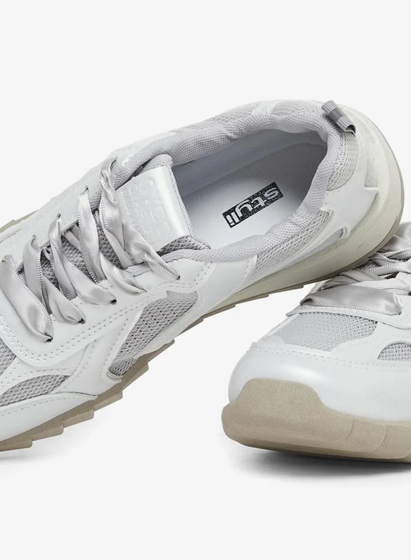Styli Active  Panelled Lace Up Sneakers for Women | Best Price UAE