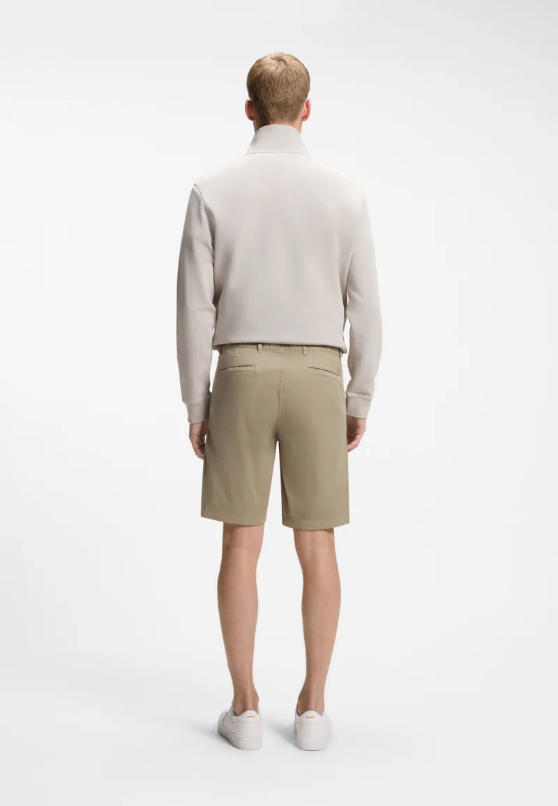 BOSS Slim-fit shorts in stretch-cotton twill
