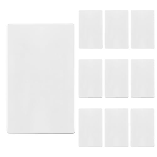 TG MidSize Screwless Blank Wall Plate Child Safe Blank Device Outlet Cover Medium Size 1Gang 488 H x 311 L Polycarbonate Thermoplastic UL Listed SPMB1W10P White 10 Pack - Image 1