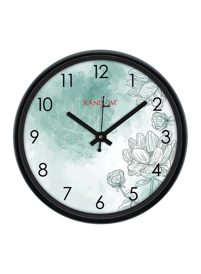 RANDOM 12-inch Plastic & Glass Decorative Wall Clocks for Home,Living Room, Lobby, Kitchen, Plastic Analog Stylish Wall Clock - Image 1