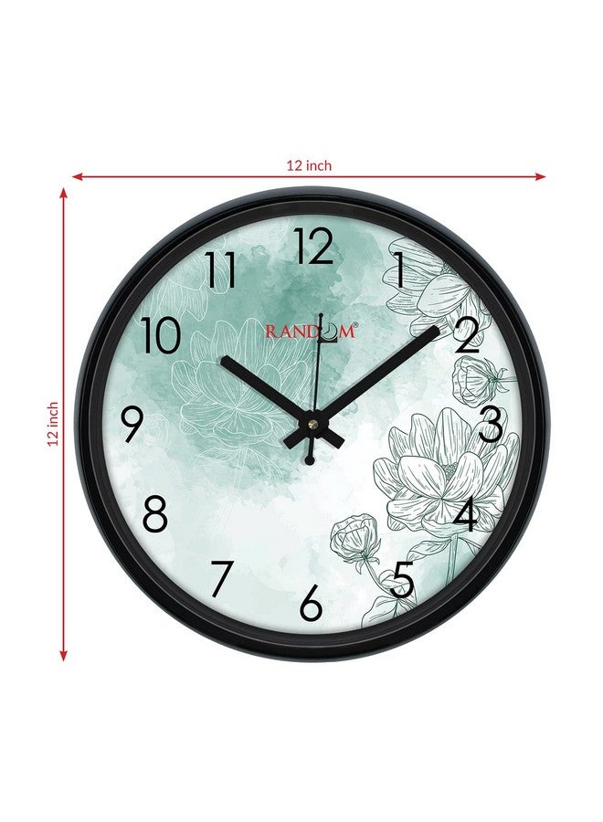 RANDOM 12-inch Plastic & Glass Decorative Wall Clocks for Home,Living Room, Lobby, Kitchen, Plastic Analog Stylish Wall Clock - Image 4