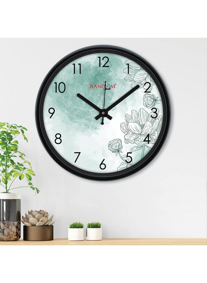 RANDOM 12-inch Plastic & Glass Decorative Wall Clocks for Home,Living Room, Lobby, Kitchen, Plastic Analog Stylish Wall Clock - Image 2