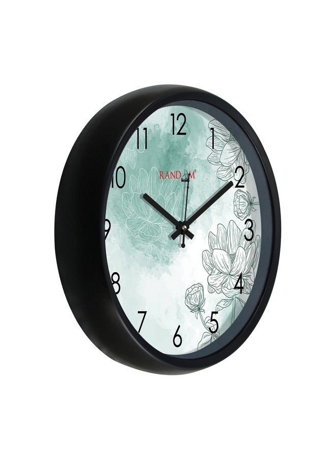 RANDOM 12-inch Plastic & Glass Decorative Wall Clocks for Home,Living Room, Lobby, Kitchen, Plastic Analog Stylish Wall Clock - Image 3