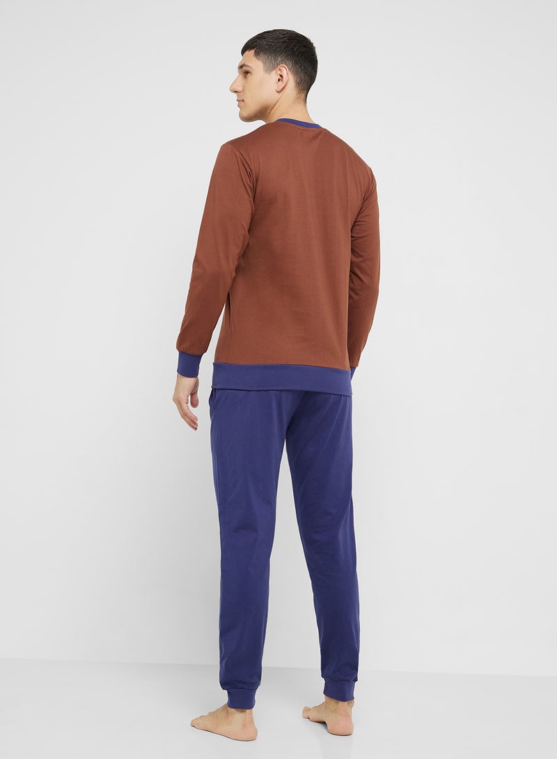 Robert Wood Nightwear T-Shirt & Joggers Sets  - Image 2