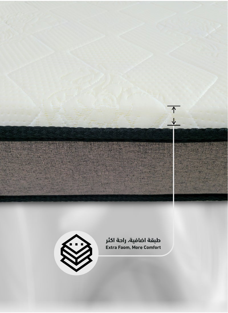 Art Comfort SKYTOP | Orthopedic Back Support Mattress with Enhanced Spinal Alignment – 3-Layer Foam for Ultimate Comfort and Healthy Sleep, 200x180x20CM  - Image 2