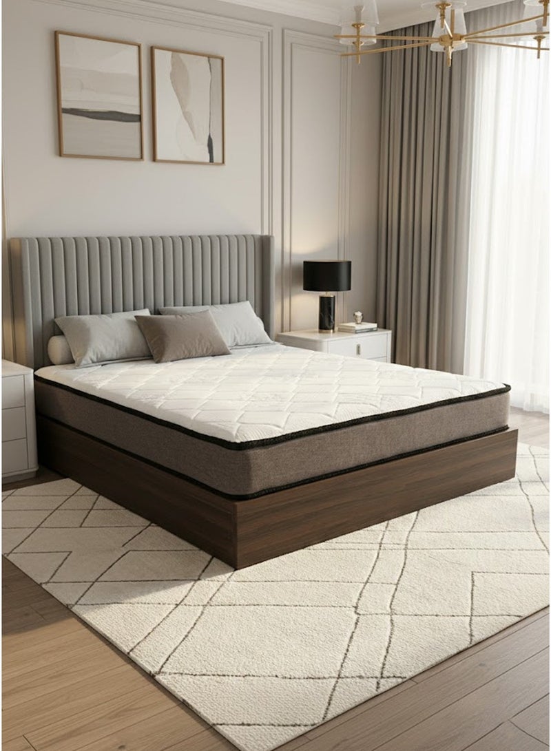 فن الراحة سكاي توب | مرتبة طبية داعمة للظهر مع تعزيز محاذاة العمود الفقري - 3 طبقات فوم لراحة مثالية ونوم صحي، 200x180x20CM - Image 1