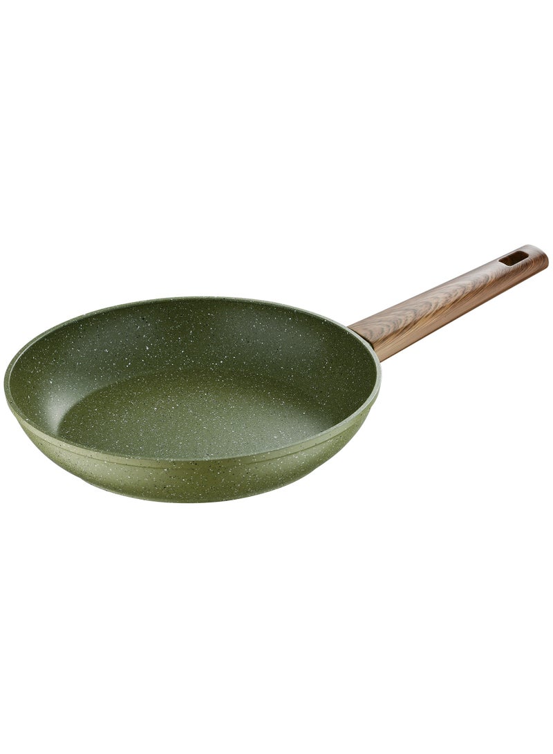 BERGNER ACADIA FORGED ALUMINUM  FRYPAN 30X5.7CM WITH  INDUCTION BOTTOM, GREEN COLOR, BG56234GR  - Image 1