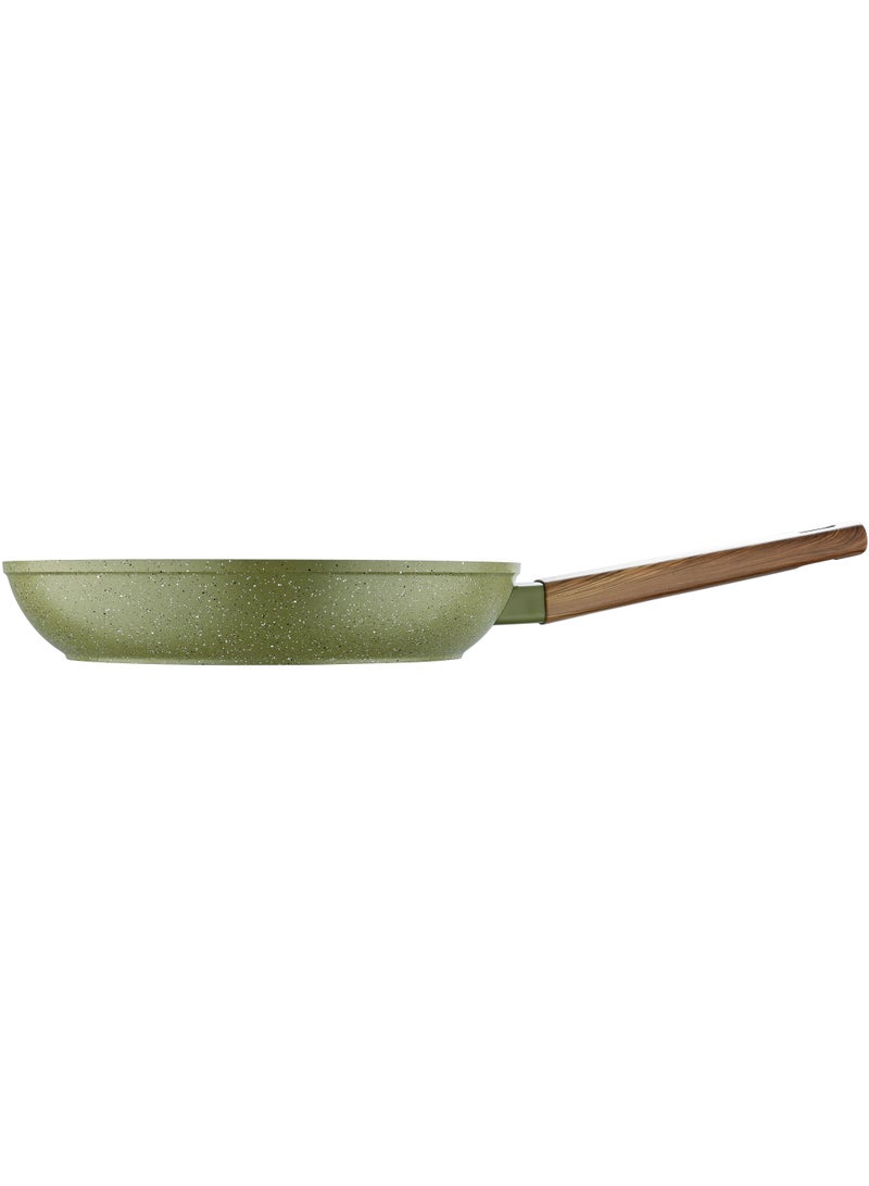 BERGNER ACADIA FORGED ALUMINUM  FRYPAN 30X5.7CM WITH  INDUCTION BOTTOM, GREEN COLOR, BG56234GR  - Image 2