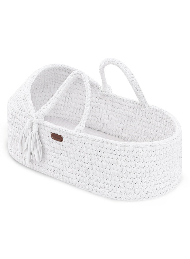 TEKNUM Moses Rope Basket - White - Image 1