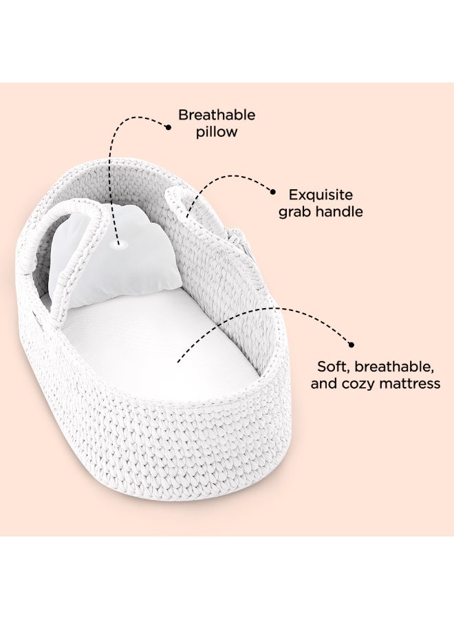 TEKNUM Moses Rope Basket - White - Image 4