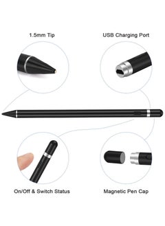 Generic Active Stylus Pens for Touch Screens,  Rechargeable Digital Stylish Pen Pencil Universal for iPhone/iPad Pro/Mini/Air/Android and Most Capacitive Touch Screens  - Image 2