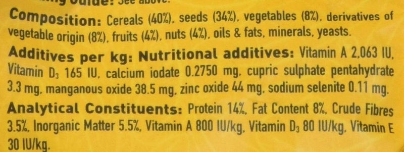 Hari Hagen Tropimix Enrichment Food for Cockatiels & Lovebirds, 2 lb. - HARI Parrot Food with Seeds, Fruit, Nuts, Vegetables, Grains, and Legumes - Image 4