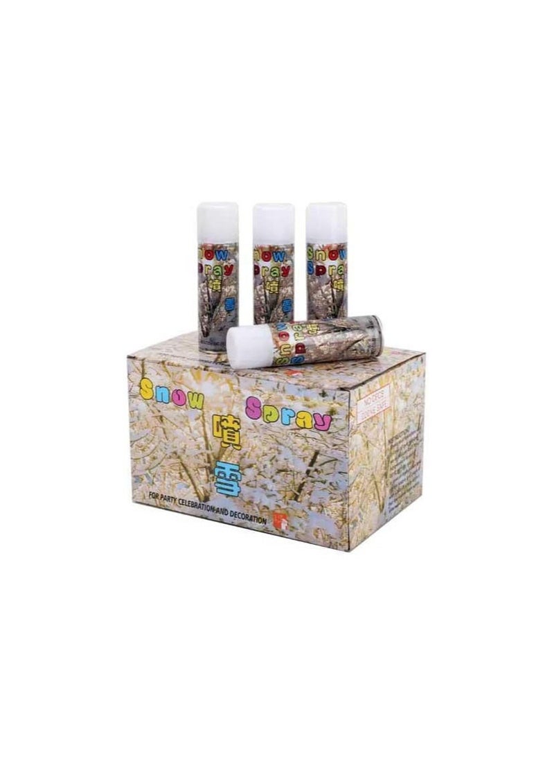 DeloPik White Snow Decorative Party Spray (3 pcs) - Image 5