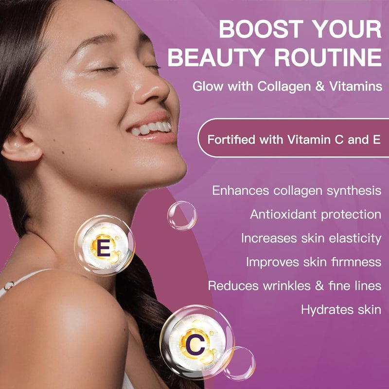 ZEBORA Multi Collagen Peptides Powder for Women  Hydrolyzed Collagen Peptides with DMannose  Womens Probiotics  Supports Skin Hair Nails and Urinary Tract Health Unflavored 35 Servings - Image 3