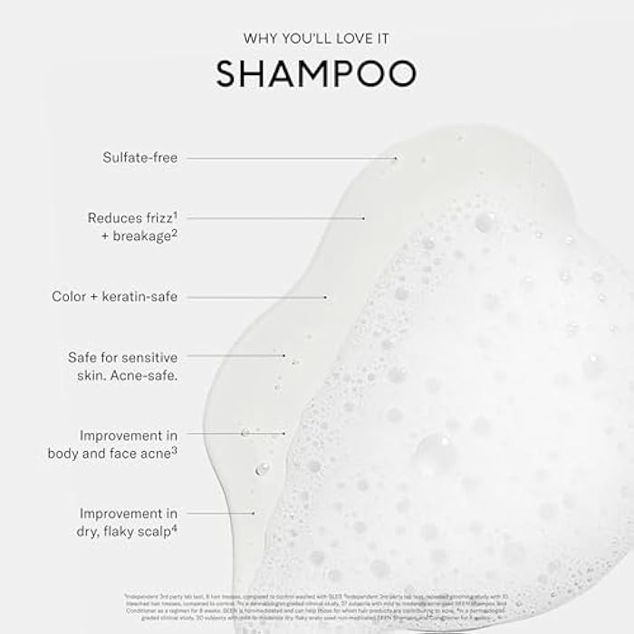 SEEN Shampoo, Fragrance Free - Non-Comedogenic Hair Shampoo- Dermatologist-Developed - Safe for Sensitive, Eczema & Acne Prone Skin - Image 3