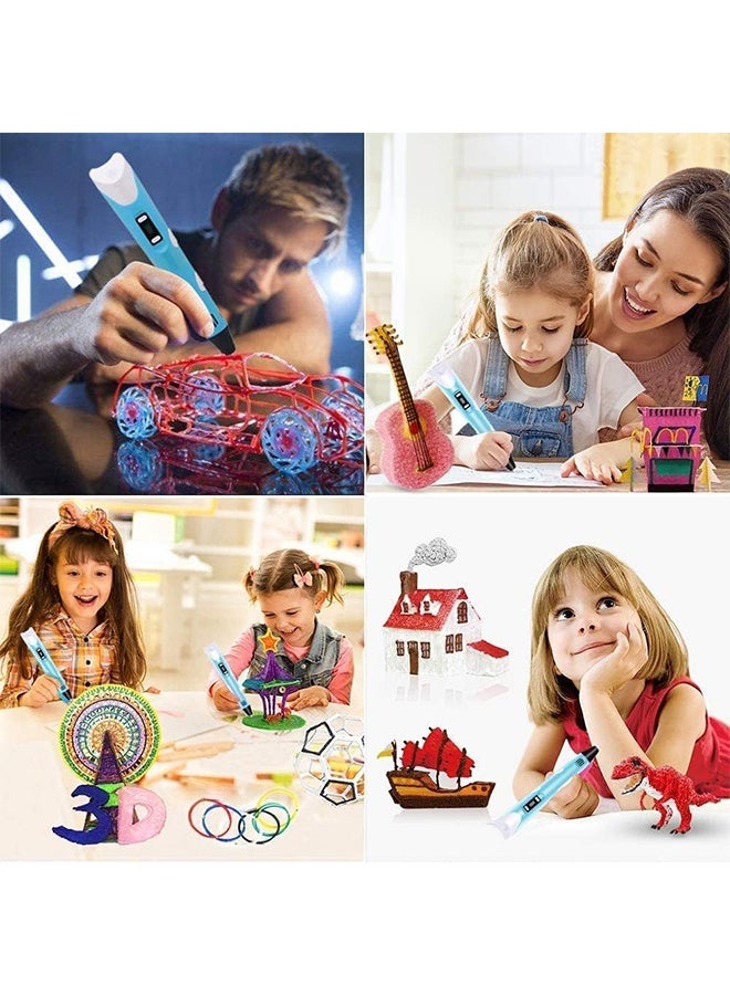 JS 3D Printing Pen Multicolour with LCD Display – Compatible with 1.75mm PLA/ABS Filament – USB Powered Drawing Pen for Kids & Adults – Safe, Creative Art Tool – Best Gift for Kids, DIY & Crafts - Image 3