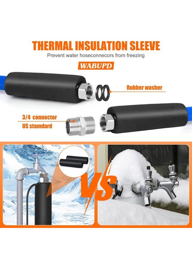 WABUPD Heated Water Hose for RV,Heated Drinking Water Hose with Thermostat,Lead and BPA Free,1/2" Inner Diameter,Temperatures Down to -40°F Self-Regulating,Blue Appearance (100FT) - Image 3