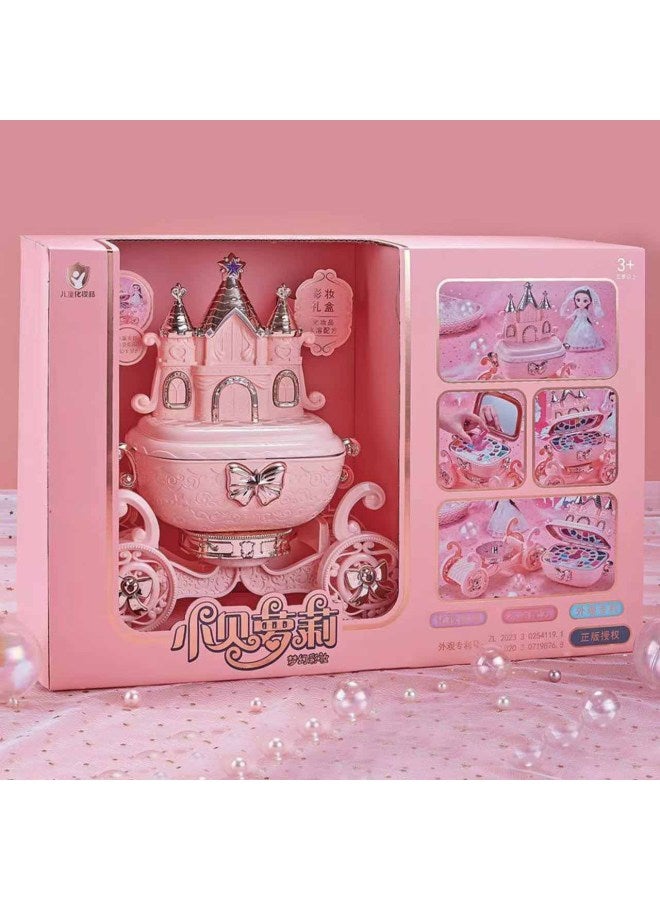 مجموعة خزانة ملابس منزل للبنات من ألعاب الأطفال، طاولة زينة على شكل أميرة، هدية عيد ميلاد للبنات من عمر 4 إلى 5 سنوات، 3 ألوان: 1688-8832 (الحد الأدنى للدفعة 12 قطعة) - Image 4