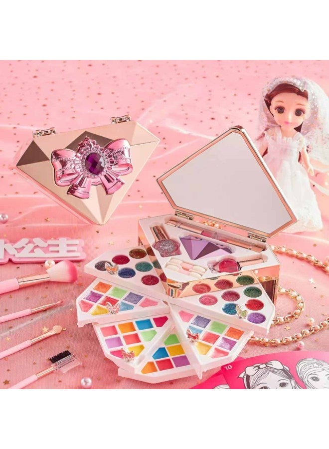 مجموعة خزانة ملابس منزل للبنات من ألعاب الأطفال، طاولة زينة على شكل أميرة، هدية عيد ميلاد للبنات من عمر 4 إلى 5 سنوات، 3 ألوان: 1688-8832 (الحد الأدنى للدفعة 12 قطعة) - Image 5