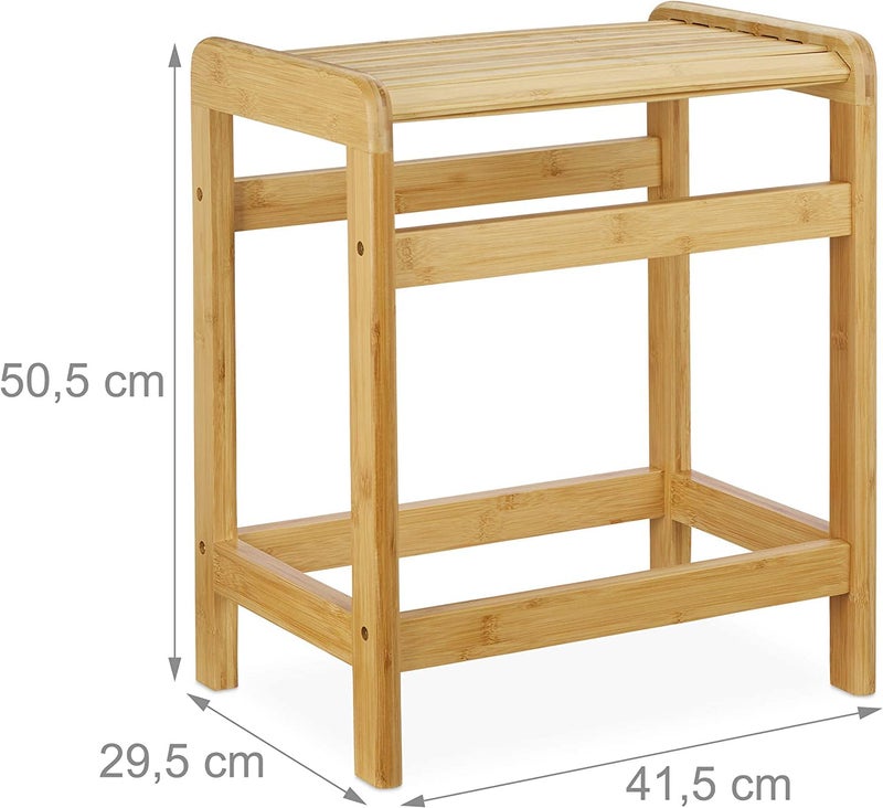 Elegant Classic Freestanding Towel Stand Floor Standing Towel StandBath OrganizerTowel Drying Rack 45 x 22 x 86 TR5  - Image 4