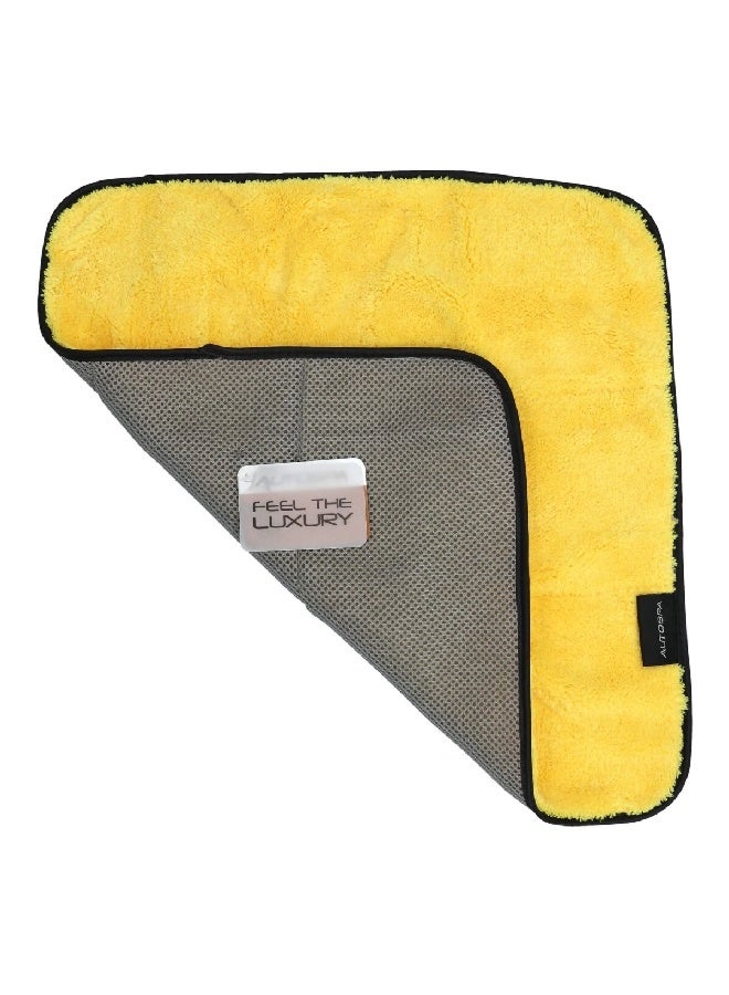 Generic Autospa Microfiber Max Body Shine Polishing Towel Yellow 16 X 16 Inch 45607Asc  - Image 1