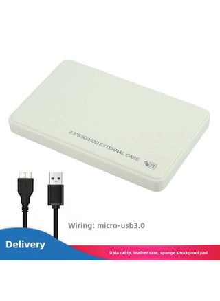 صندوق محرك أقراص صلبة خارجي محمول SSD ميكانيكي مقاس 2.5 بوصة مزود بمنفذ USB 3.0 بدون براغي أو أدوات - اللون: أبيض - pzsku/ZA27A4C3C9B92803BC664Z/45/_/1741853832/4dd8c3da-ad0f-4fa8-81a0-398a0dafe657
