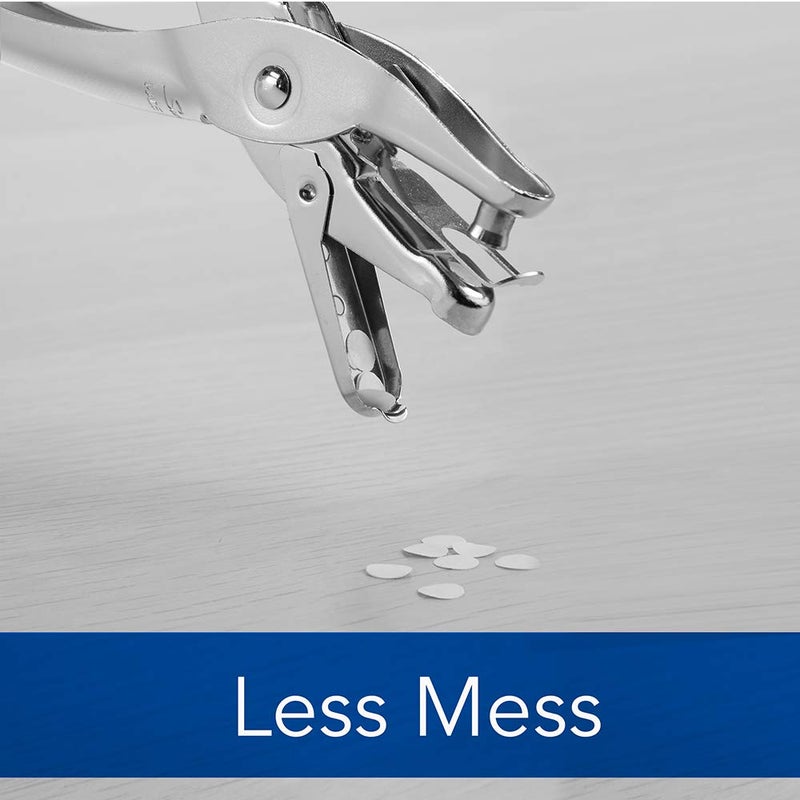 Swingline 1 Hole Punch, 5 Sheet Capacity Hole Puncher, Single Hole Paper Punch, Chrome (74005) - Image 4