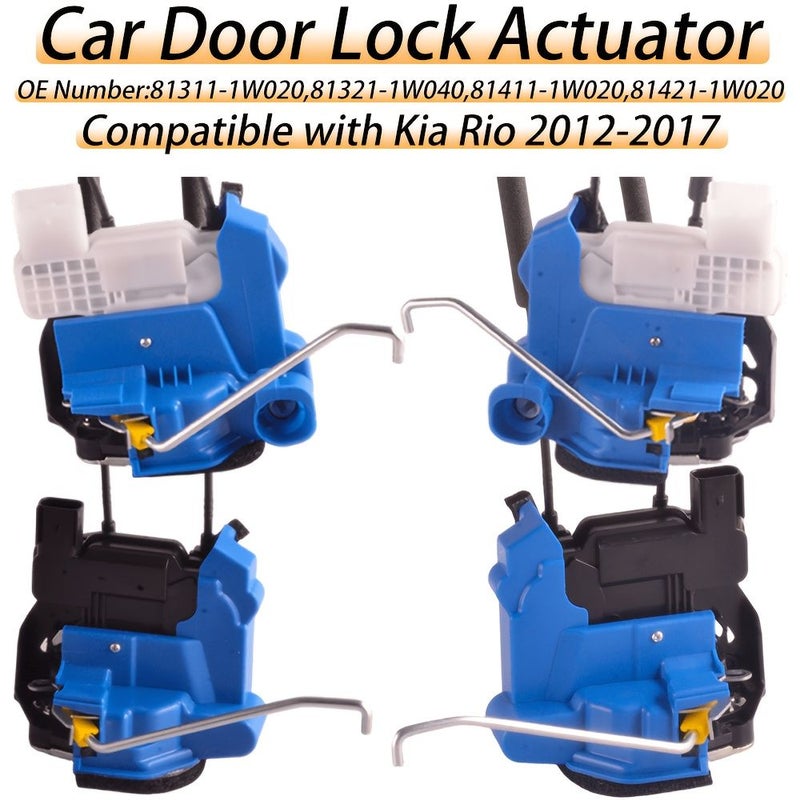 Car Door Lock Actuator Compatible With Kia Rio 2012 2017 Rear Left Driver Side 6 Pin 81311 1W020 81321 1W040 81411 1W020 81421 1W020 High Quality Durable Without Battery - Image 1