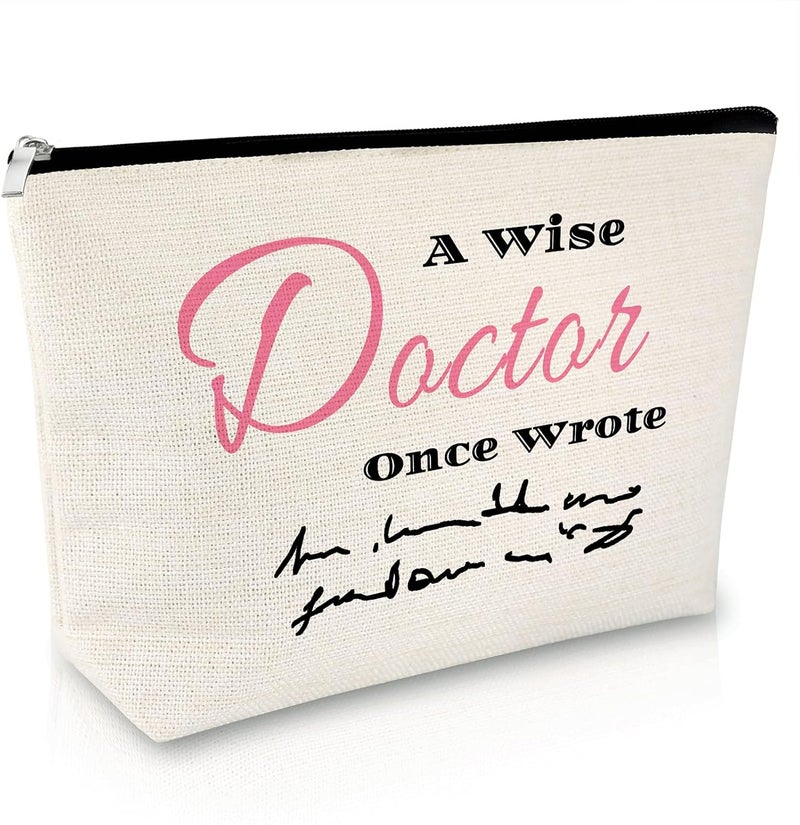 Sfodiary Doctor Gifts for Women Makeup Bag Christmas Gift for Doctor Appreciation Gift Thank You Gifts for Women Doctor Cosmetic Bags Makeup Pouch Doctor Gift for Graduation Birthday Travel Pouch