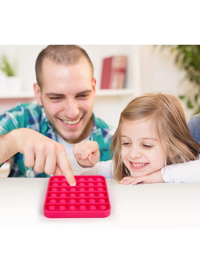 فنبلاست مجموعة FunBlast Pop it (عبوة من لعبتين Popit)، ألعاب أطفال، ألعاب فيدجيت، لعبة Pop it، لعبة Push Pop Bubble Fidget الحسية، لعبة تخفيف التوتر Fidget الحسية، هدايا مبتكرة للبنات والأولاد والأطفال (32) - Image 4