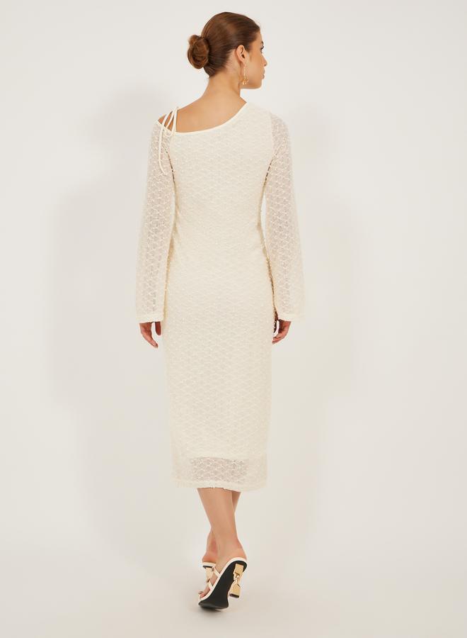 Styli Textured One-Shoulder Dress  - Image 5