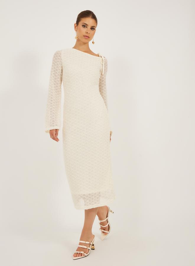 Styli Textured One-Shoulder Dress  - Image 1