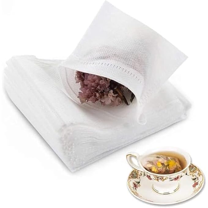 joyzzz Disposable Tea Filter 400 Piece Tea Strainer Bags Fine Mesh Design For Loose Leaf Tea And Ground Coffee Essential For Tea Enthusiasts And Baristas - Image 1