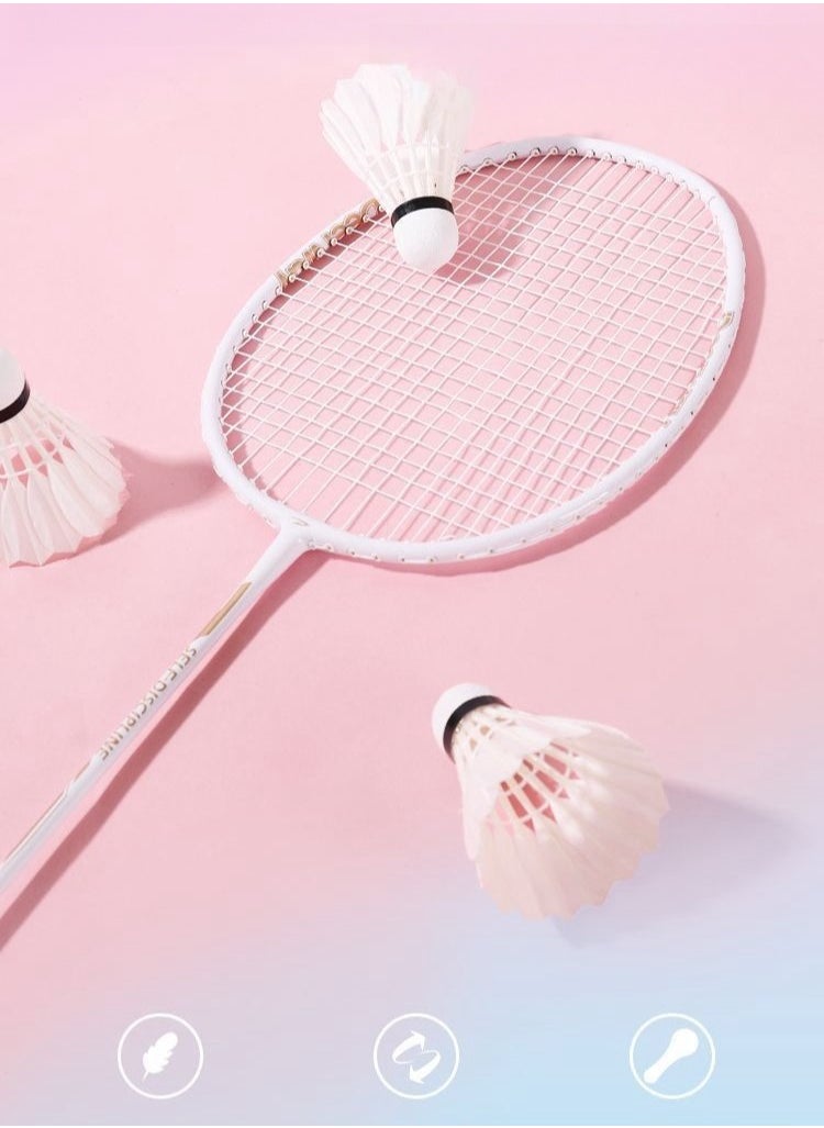 Deerway - Carbon Badminton Racket Ultra Light And Durable Adult Suit, Competition Training, Dribbling, Double Racket - Image 1
