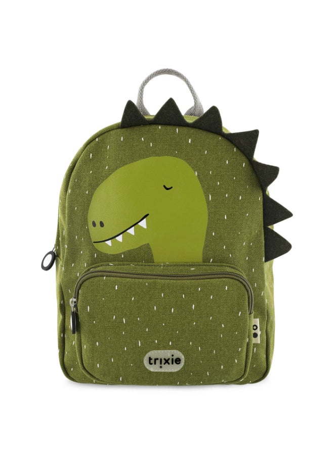 Trixie School Essential Set of 3 - Backpack Regular + Leakproof Kids Lunch Box with Clips + SS Bottle 500ml - Mr. Dino - Image 2