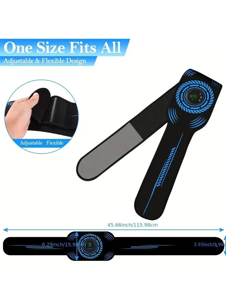 Gonice ABS Stimulator, Ab Machine, Abdominal Toning Belt Home Office Fitness Workout Equipment For Abdomen Ab Stimulator For Men And Women Blue - Image 2