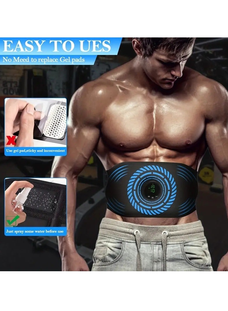 Gonice ABS Stimulator, Ab Machine, Abdominal Toning Belt Home Office Fitness Workout Equipment For Abdomen Ab Stimulator For Men And Women Blue - Image 3