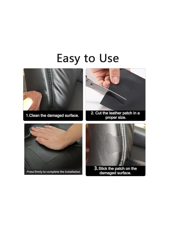 PROMASS promass Self Adhesive Leather Repair Tape,5CM×10M Anti Scratch DIY Handmade Leather Repair Patch,Durable Advanced Leather Repair Tape for Car Seat Sofas Couch Boat Seat Home Decor-S  - Image 4