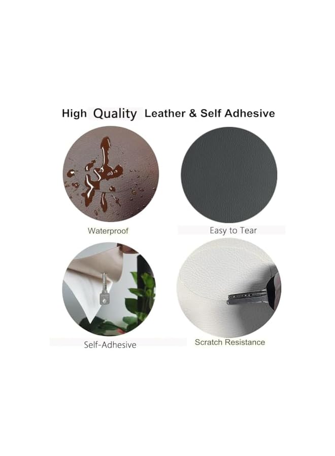 PROMASS promass Self Adhesive Leather Repair Tape,5CM×10M Anti Scratch DIY Handmade Leather Repair Patch,Durable Advanced Leather Repair Tape for Car Seat Sofas Couch Boat Seat Home Decor-S  - Image 2