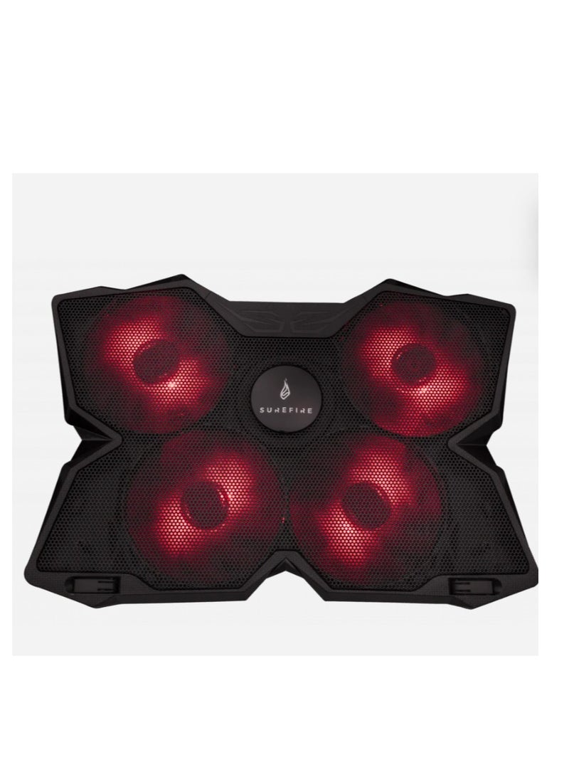 SureFire Bora Gaming Laptop Cooling Pad Red - Image 1