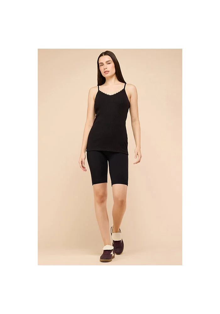 أر أند بي Lace Trim Ribbed Camisole