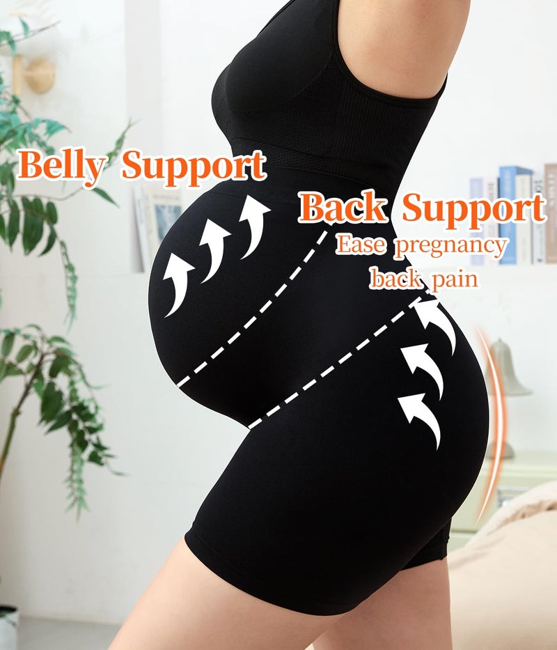 KUNINDOME Maternity Shapewear, Black, Large - Image 2
