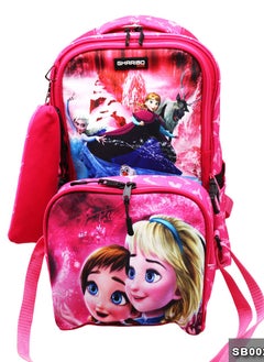 Gharibo Bags School backpack with lunch bag Size 17 model 26 Frozen  - Image 1