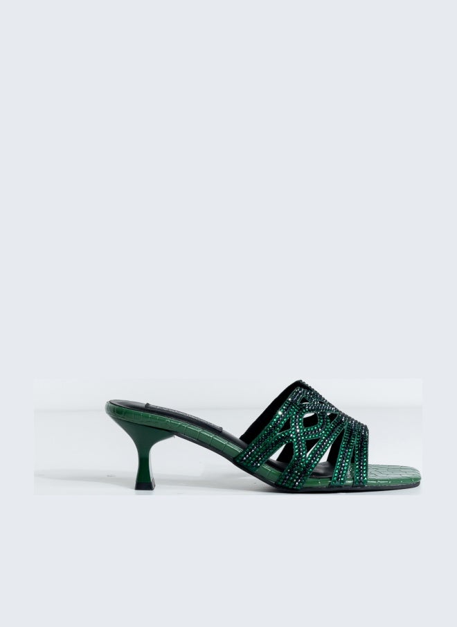 Crystalicious Nysa Rhinestone luxurious Soft Handcrafted Heel Day-to-Evening Glamour - Image 1