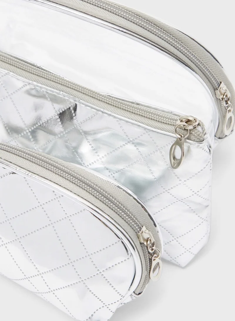 shoexpress Kids Metallic Handbag Set
