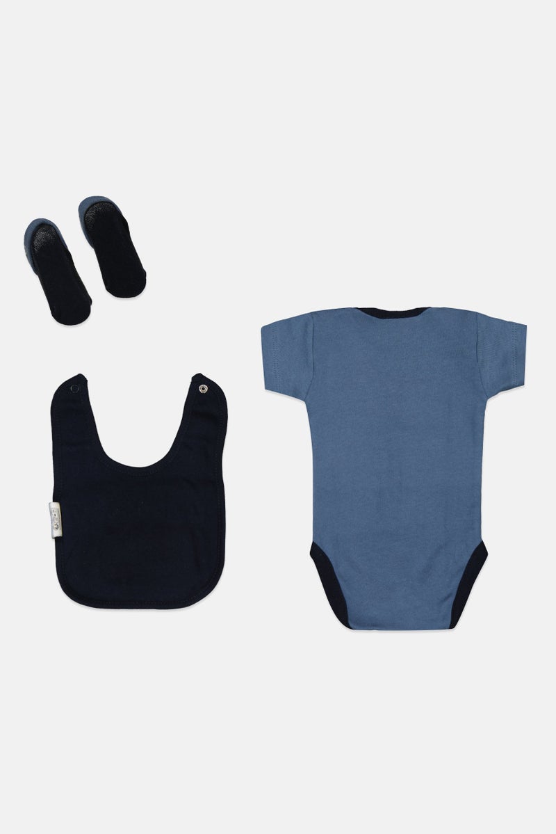 Ellesse Toddlers Boy 3 Piece Graphic Printed Infant Set,  Navy Blue Combo - Image 2