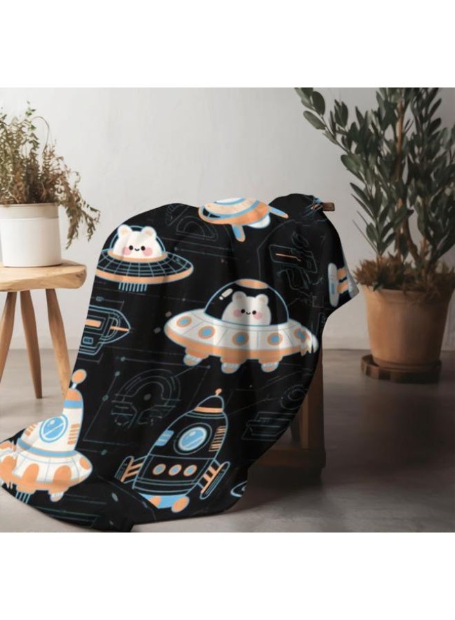 عام بطانية رقيقة من الفانيلا الكرتونية للأطفال والرضع (دافئة ومريحة، ومناسبة للنوم والألعاب) 70 سم * 100 سم - Image 3