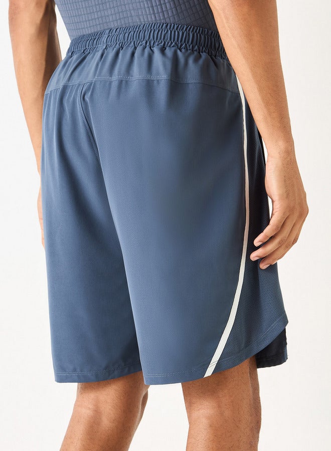 Kappa Logo Detail Shorts with Elasticated Waistband and Pockets - Image 3