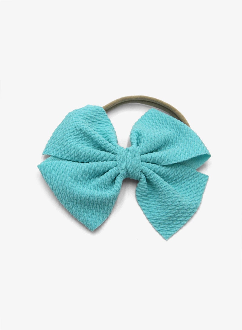 D'Daniela Anaya Rainbow Glasses and Bow Barrette Ponytail Set For Babies and Girls - Baby Blue - Image 4