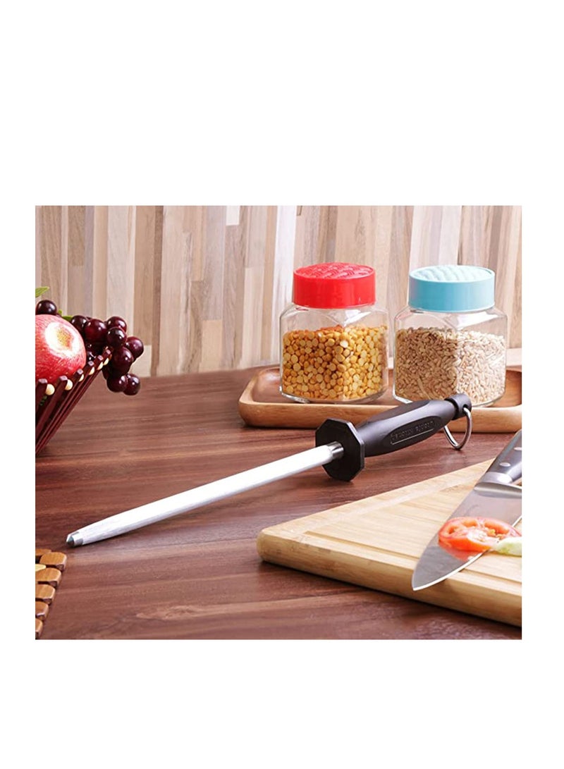 Zikra 10 Inches Honing Steel Knife Sharpening Steel Sharpening Rod - Image 4